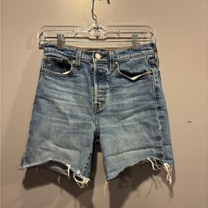 Levi's Distressed Blue Jean Shorts